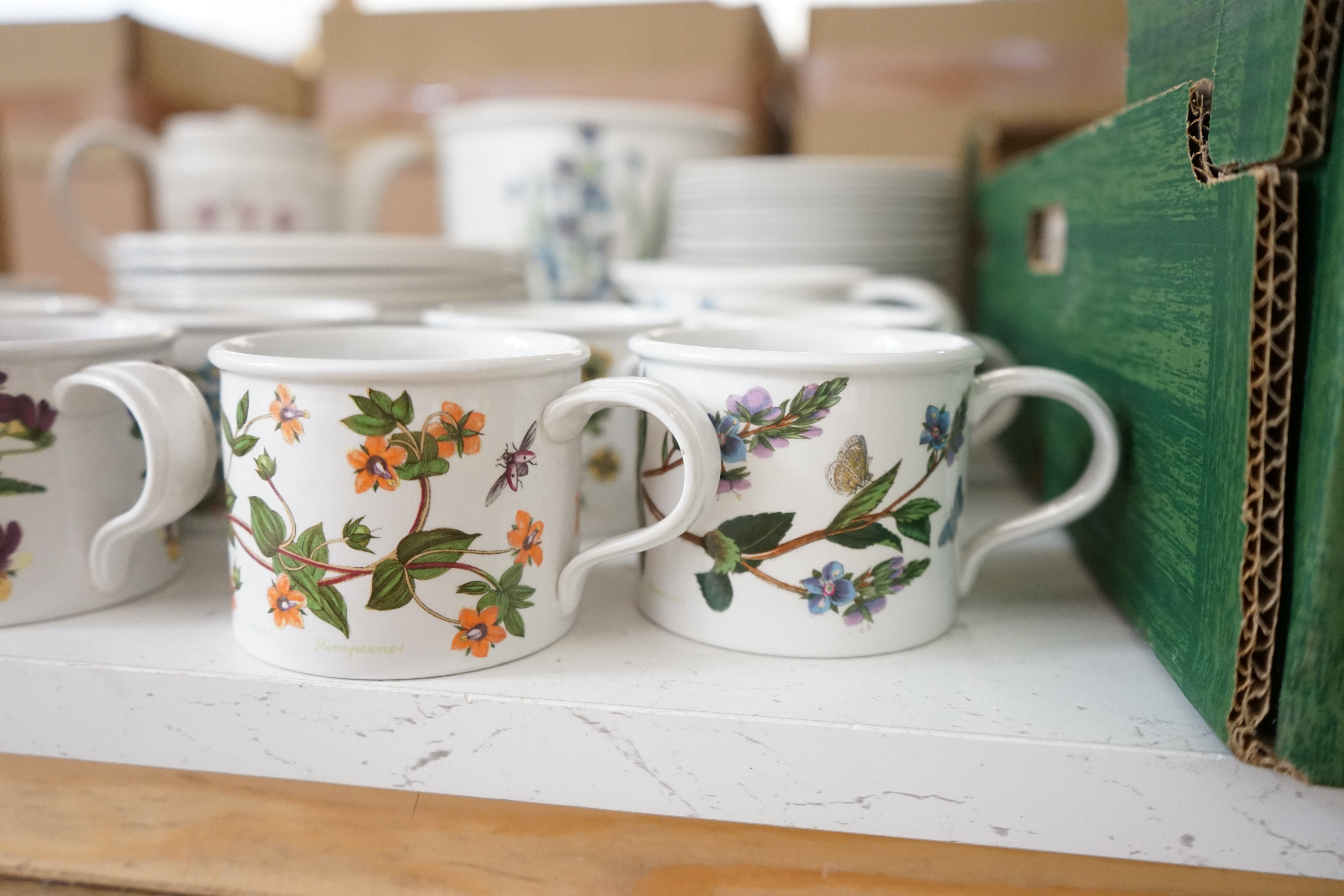 A group of Portmeirion tableware